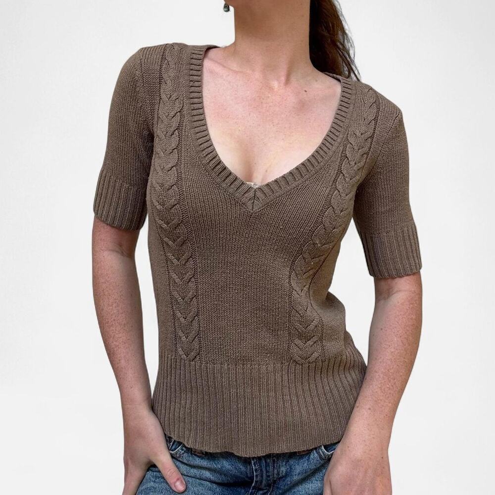 Vintage y2k old navy brown sweater